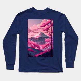 Cherry Blossoms Long Sleeve T-Shirt